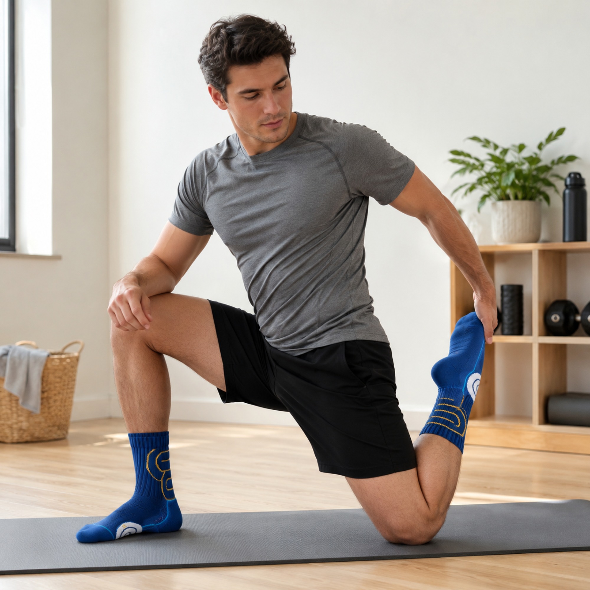 1/2 คู่ถุงเท้าวิ่งมาราธอนสำหรั - Athletic Sock Cushion บทวิจารณ์และราคา