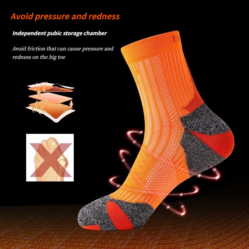 ถุงเท้ากีฬา ถุงเท้าวิ่งมาราธอน - Athletic Sock Cushion บทวิจารณ์และราคา