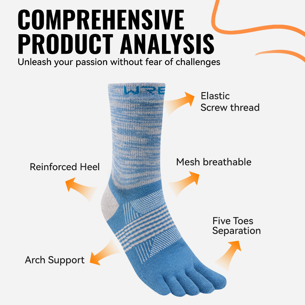 WRELS 1/2/3 คู่ถุงเท้าเดินป่าแ - Wool Hiking Sock บทวิจารณ์และราคา
