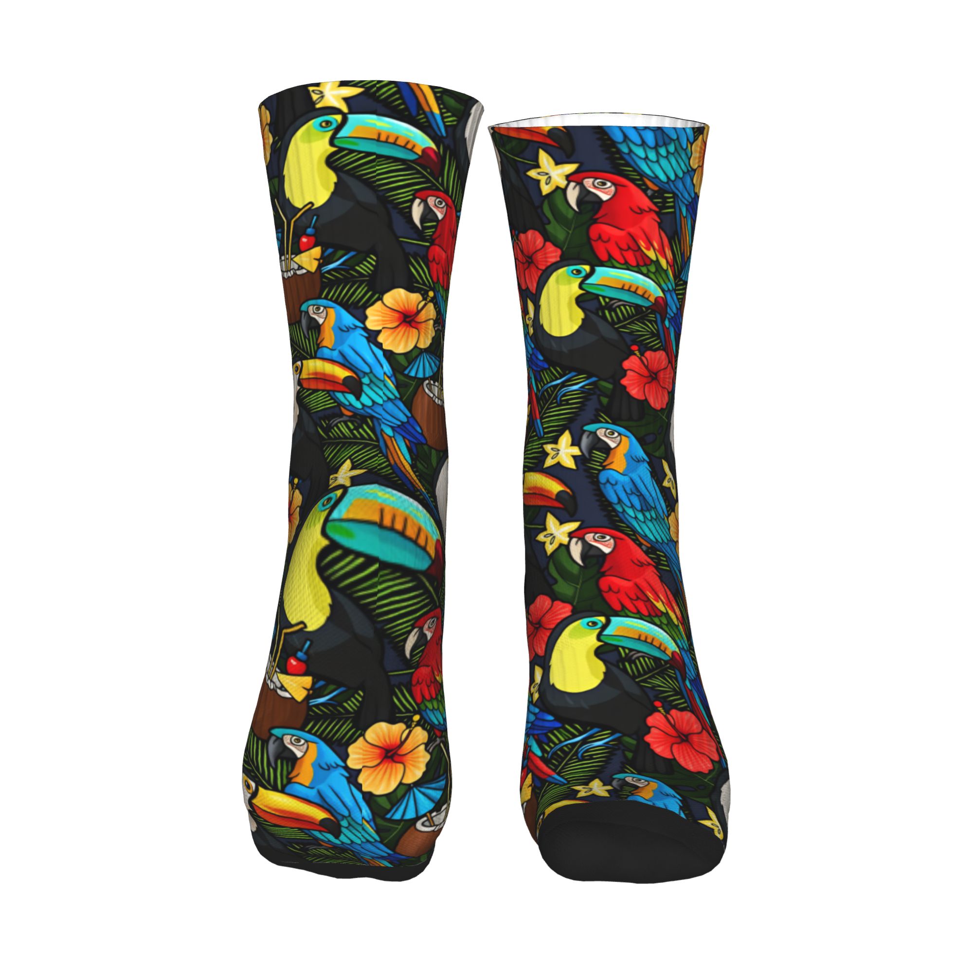 ถุงเท้าลายดอกไม้ทรอปิคอลมาคอว์ - Dress Sock Men บทวิจารณ์และราคา