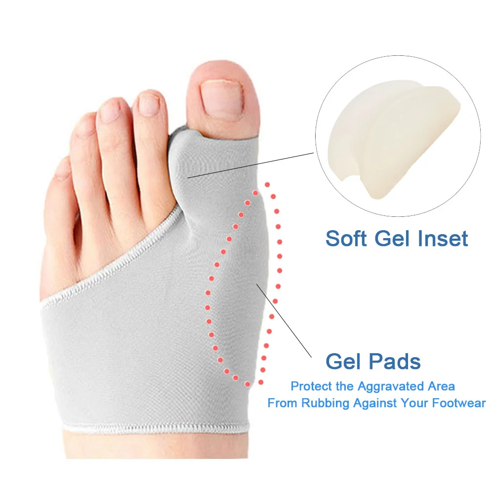 2 ชิ้น Toe Separator Hallux Va - Ankle Brace Sock บทวิจารณ์และราคา